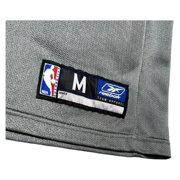 Vintage STEVE NASH Y2K Dallas Mavericks Reebok Silver NBA Basketball Jersey M - Picture 5 of 8